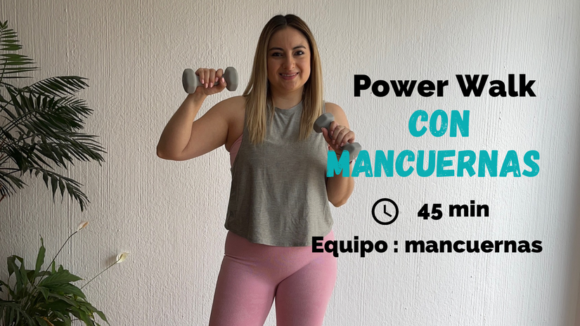 Power Walk con mancuernas nivel avanzado
